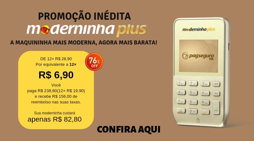 Moderninha Plus: A Maquininha com Design Moderno da PagSeguro 4 Moderninha Plus: A Maquininha com Design Moderno da PagSeguro 1